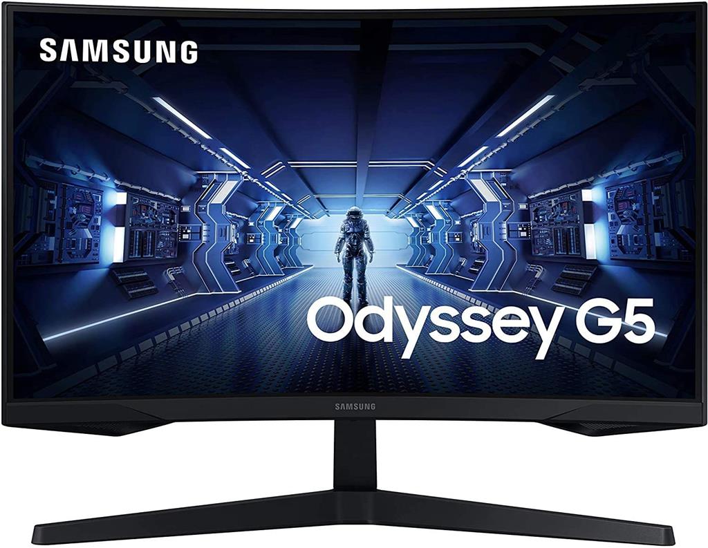 مانیتور گیمینگ منحنی 27 اینچ Samsung مدل G5 Odyssey LC27G55TQWM Samsung 27G55 Gaming Curved Monitor